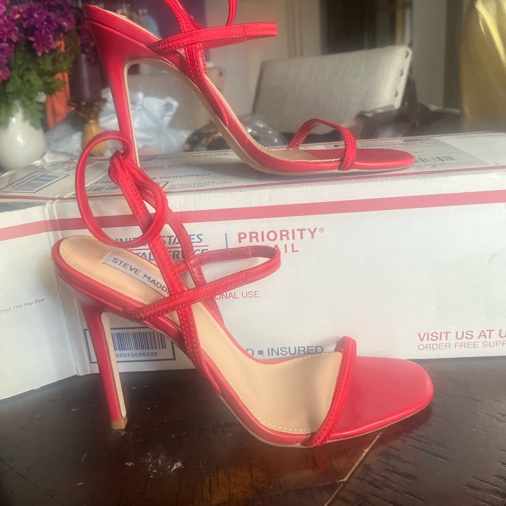 Steve Madden Saint Rose Gabriella Strappy Heels Size 9